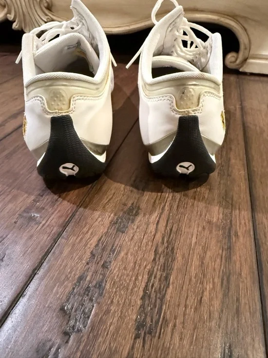 Puma x Scuderia Ferrari Future Cat Leather Sneakers - White - Size 11 - Picture 10 of 12